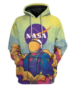 Gearhuman 3D Nasa Astronaut Custom Hoodie Apparel GH24025 3D Custom Fleece Hoodies Hoodie S 