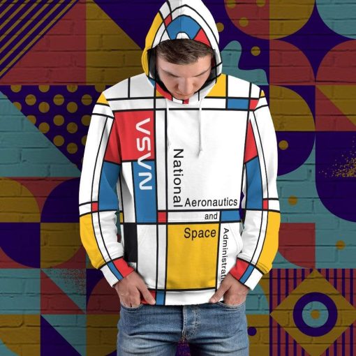 Gearhuman 3D Nasa Bauhaus Custom Hoodie Apparel GN18081 3D Custom Fleece Hoodies