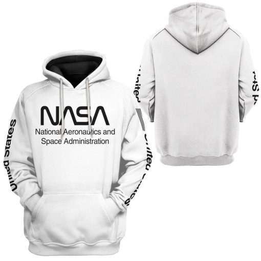 Gearhuman 3D Nasa Custom Hoodie Apparel GN17087 3D Custom Fleece Hoodies