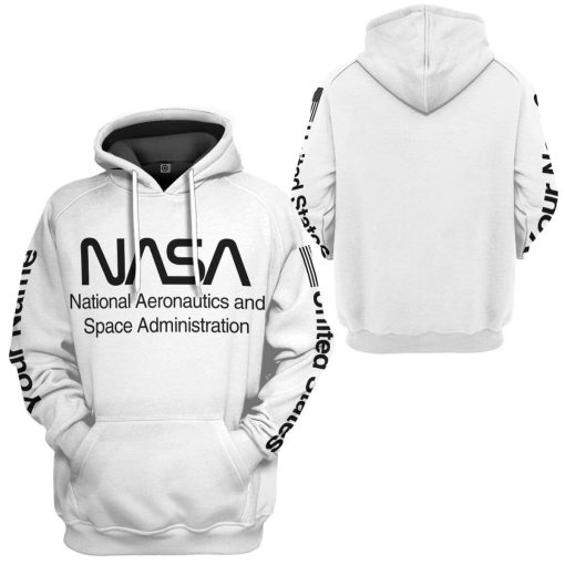 Gearhuman 3D Nasa Custom Name Hoodie Apparel GN180815 3D Custom Fleece Hoodies