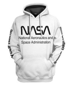 Gearhuman 3D Nasa Custom Name Hoodie Apparel GN180815 3D Custom Fleece Hoodies Hoodie S 