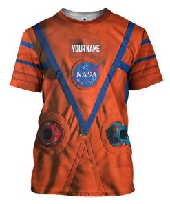 Gearhuman 3D NASA Orion Space Suit Custom Name Tshirt Apparel GW21097 3D T-shirt T-Shirt S 