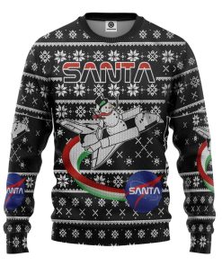 Gearhuman 3D Nasa Santa Xmas Ugly Christmas Sweater Custom Sweatshirt Apparel GV12103 Sweatshirt Sweatshirt S 