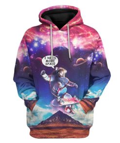 Gearhuman 3D Need More Space Custom Hoodie Apparel GL24063 3D Custom Fleece Hoodies Hoodie S