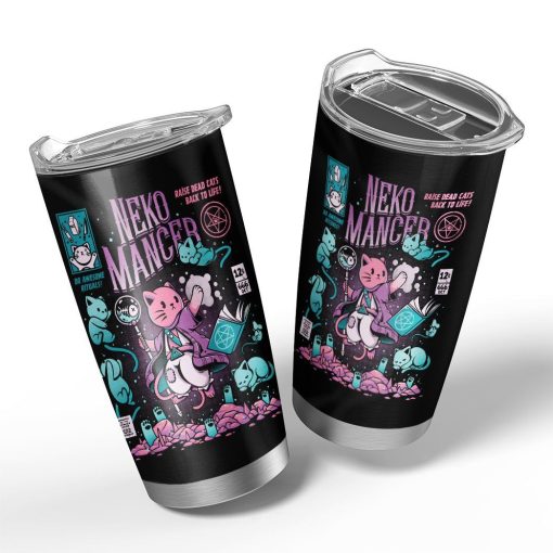 Gearhuman 3D Nekomancer Custom Design Vacuum Insulated Tumbler GV10093 Tumbler