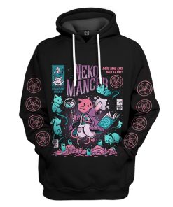 Gearhuman 3D Nekomancer Custom Hoodie Apparel GV090914 3D Custom Fleece Hoodies Hoodie S 