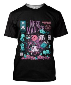 Gearhuman 3D Nekomancer Custom Tshirt Apparel GV090914 3D T-shirt T-Shirt S 