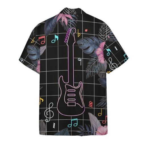 Gearhuman 3D Neon Electric Guitar Hawaii Shirt ZK0405211 Hawai Shirt