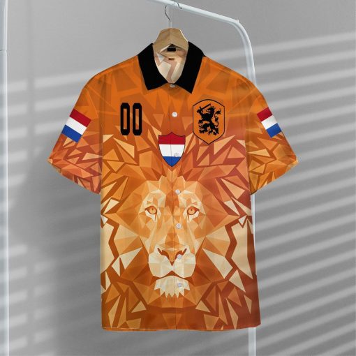 Gearhuman 3D Netherlands Football Supporter Hawaii Shirt ZK1406212 Short Sleeve Shirt