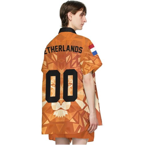 Gearhuman 3D Netherlands Football Supporter Hawaii Shirt ZK1406212 Short Sleeve Shirt