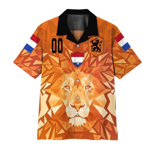 Gearhuman 3D Netherlands Football Supporter Hawaii Shirt ZK1406212 Short Sleeve Shirt Short Sleeve Shirt S
