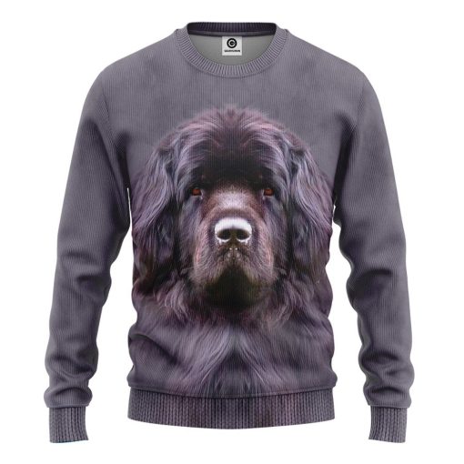 Gearhuman 3D Newfoundland Dog Tshirt Hoodie Apparel GV05033 3D Apparel Long Sleeve S