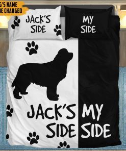 Gearhuman 3D Newfoundland Dogs Side My Side Custom Name Bedding Set GW11036 Bedding Set