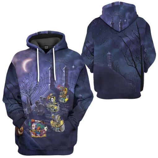 Gearhuman 3D Nightmare Racing Custom Hoodie Apparel GL26085 3D Custom Fleece Hoodies