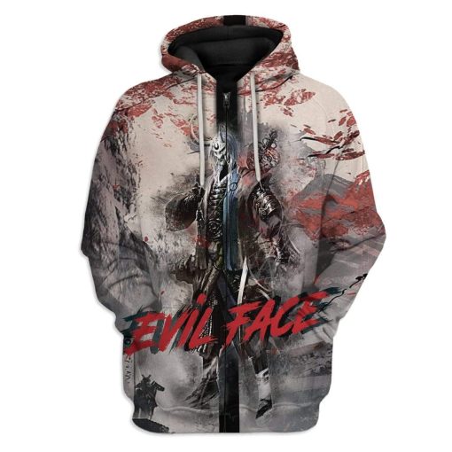 Gearhuman 3D Ninja Sword Custom Hoodie Apparel GA24025 3D Custom Fleece Hoodies Zip Hoodie S