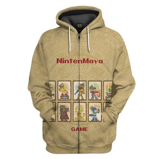 Gearhuman 3D Nintendo Maya Custom Hoodie Apparel GJ22091 3D Apparel Zip Hoodie S