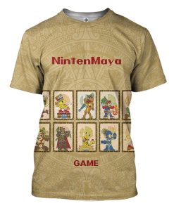 Gearhuman 3D Nintendo Maya Custom Tshirt Apparel GJ22091 3D T-shirt T-Shirt S 