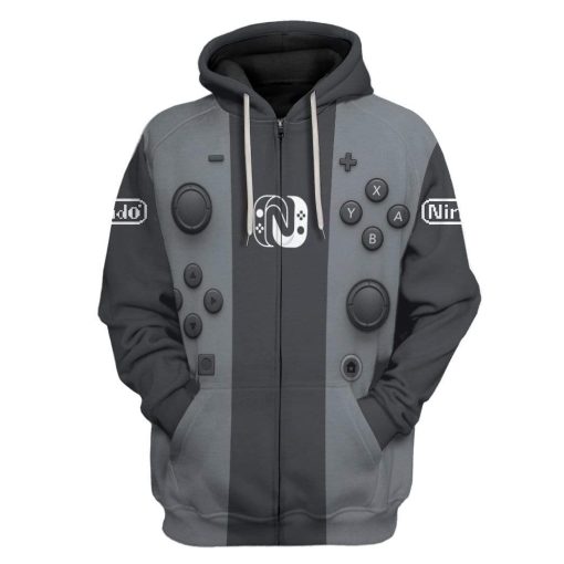 Gearhuman 3D Nintendo Switch Custom Hoodie Apparel GW27048 3D Custom Fleece Hoodies Zip Hoodie S