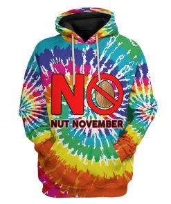 Gearhuman 3D No Nut November Custom Tshirt Hoodie Apparel CW30101 3D Apparel Hoodie S 