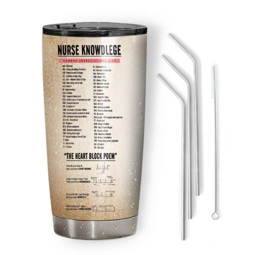 Gearhuman 3D Nurse Knowledge Custom Tumbler GB29128 Tumbler