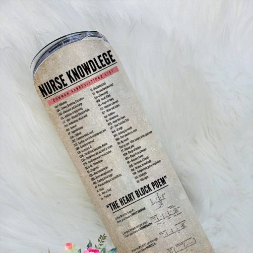 Gearhuman 3D Nurse Knowledge Custom Tumbler GB29128 Tumbler