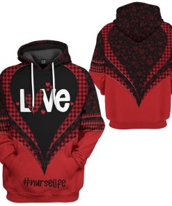 Gearhuman 3D Nurse Life Valentine Custom Tshirt Hoodie Apparel GV140110 3D Apparel