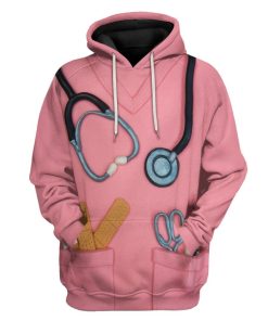 Gearhuman 3D Nurse Uniform Custom Tshirt Hoodie Apparel GB141218 3D Apparel Hoodie S