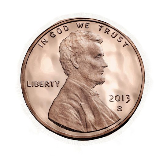 Gearhuman 3D One Cent Round Beach Towel ZK0107217 Round Beach Towel Round Beach Towel FS