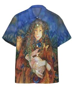 Gearhuman 3D Ostara And Easter Bunny Hawaii Short Sleeve Shirt GV09036 Short Sleeve Shirt Short Sleeve Shirt S