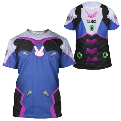 Gearhuman 3D Overwatch DVa Custom Tshirt Apparel GW200814 3D T-shirt