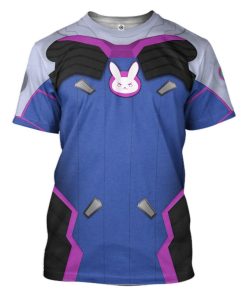 Gearhuman 3D Overwatch DVa Custom Tshirt Apparel GW200814 3D T-shirt T-Shirt S 
