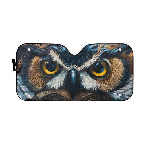 Gearhuman 3D Owl Eyes Car Sunshade ZK3006215 Auto Sunshade 57''x27.5''
