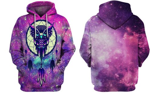 Gearhuman 3d Owl Hoodies T-Shirt Apparel HL101117 3D Custom Fleece Hoodies