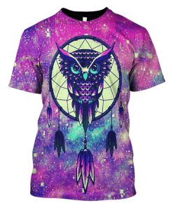 Gearhuman 3d Owl Hoodies T-Shirt Apparel HL101117 3D Custom Fleece Hoodies T-Shirt S