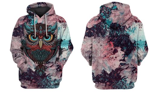 Gearhumans 3d Owl Hoodies - T-Shirt Apparel 3 Gearhuman 3d Owl Hoodies - T-Shirt Apparel HP101112 3D Custom Fleece Hoodies