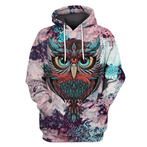 Gearhumans 3d Owl Hoodies - T-Shirt Apparel 2 Gearhuman 3d Owl Hoodies - T-Shirt Apparel HP101112 3D Custom Fleece Hoodies Hoodie S