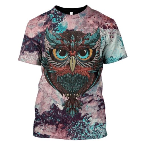 Gearhumans 3d Owl Hoodies - T-Shirt Apparel 1 Gearhuman 3d Owl Hoodies - T-Shirt Apparel HP101112 3D Custom Fleece Hoodies T-Shirt S