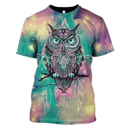 Gearhumans 3d Owl Hoodies - T-Shirt Apparel 1 Gearhuman 3d Owl Hoodies - T-Shirt Apparel HP101116 3D Custom Fleece Hoodies T-Shirt S