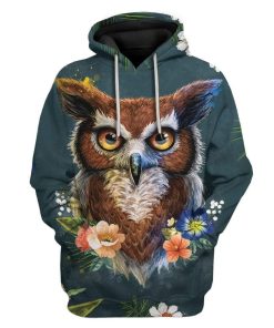 Gearhuman 3D Owl Of Spring Custom T-Shirts Hoodies Apparel AN-AT1202205 3D Custom Fleece Hoodies Hoodie S