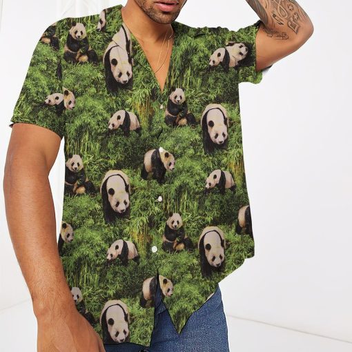 Gearhuman 3D Panda Hawaii Shirt ZZ2705216 Hawai Shirt