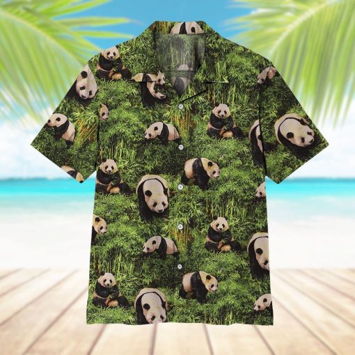 Gearhuman 3D Panda Hawaii Shirt ZZ2705216 Hawai Shirt