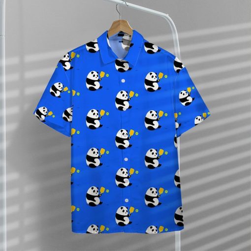 Gearhuman 3D Panda Pickleball Hawaii Shirt ZK0507212 Short Sleeve Shirt