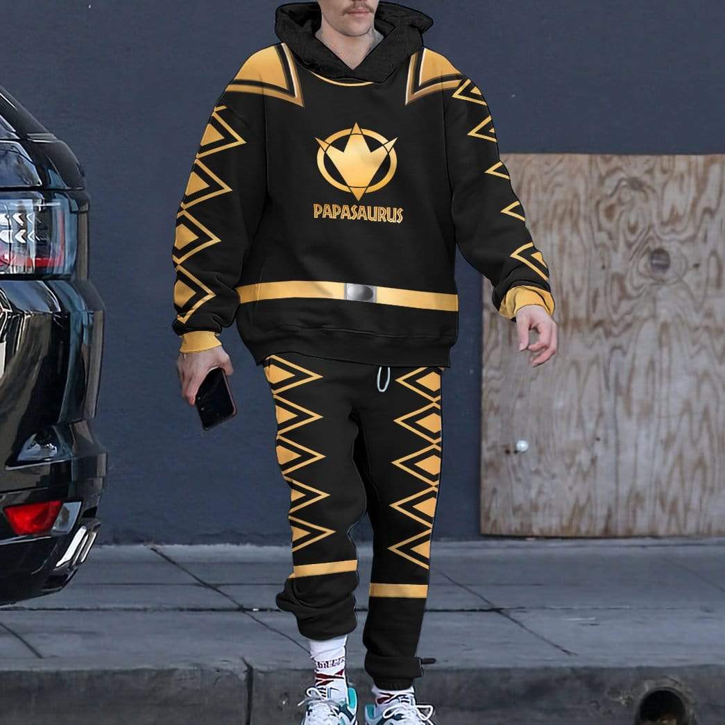 Gearhumans 3D Papasaurus Custom Hoodie Apparel 6 Gearhuman 3D Papasaurus Custom Hoodie Apparel GH20052 3D Custom Fleece Hoodies