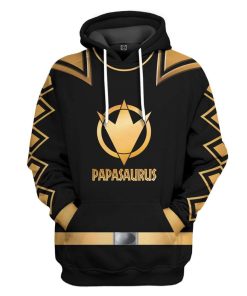 Gearhuman 3D Papasaurus Custom Hoodie Apparel GH20052 3D Custom Fleece Hoodies Hoodie S