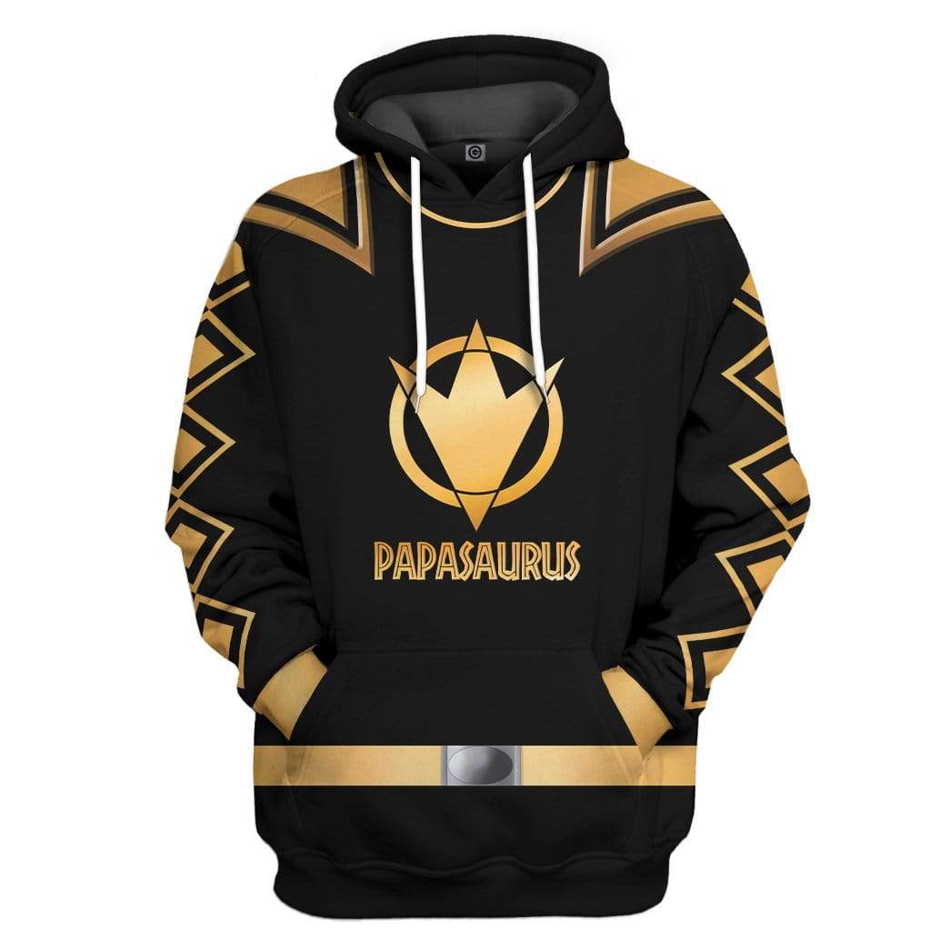 Gearhumans 3D Papasaurus Custom Hoodie Apparel 1 Gearhuman 3D Papasaurus Custom Hoodie Apparel GH20052 3D Custom Fleece Hoodies Hoodie S