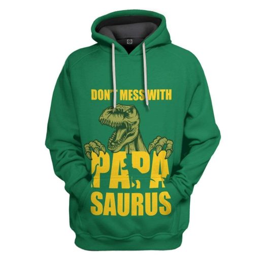 Gearhumans 3D Papasaurus Custom Hoodie Apparel 3 Gearhuman 3D Papasaurus Custom Hoodie Apparel GZ30043 3D Custom Fleece Hoodies Hoodie S