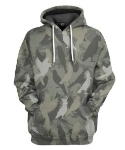 Gearhuman 3D Parrot Camo Custom Tshirt Hoodie Apparel GV08121 3D Apparel Hoodie S 