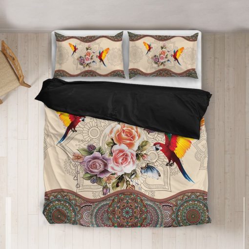 Gearhuman 3D Parrot Mandala Bedding Set GB03037 Bedding Set