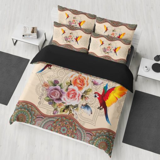 Gearhuman 3D Parrot Mandala Bedding Set GB03037 Bedding Set