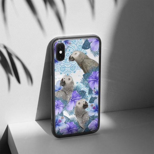 Gearhuman 3D Parrot Phonecase GB03031 Glass Phone Case